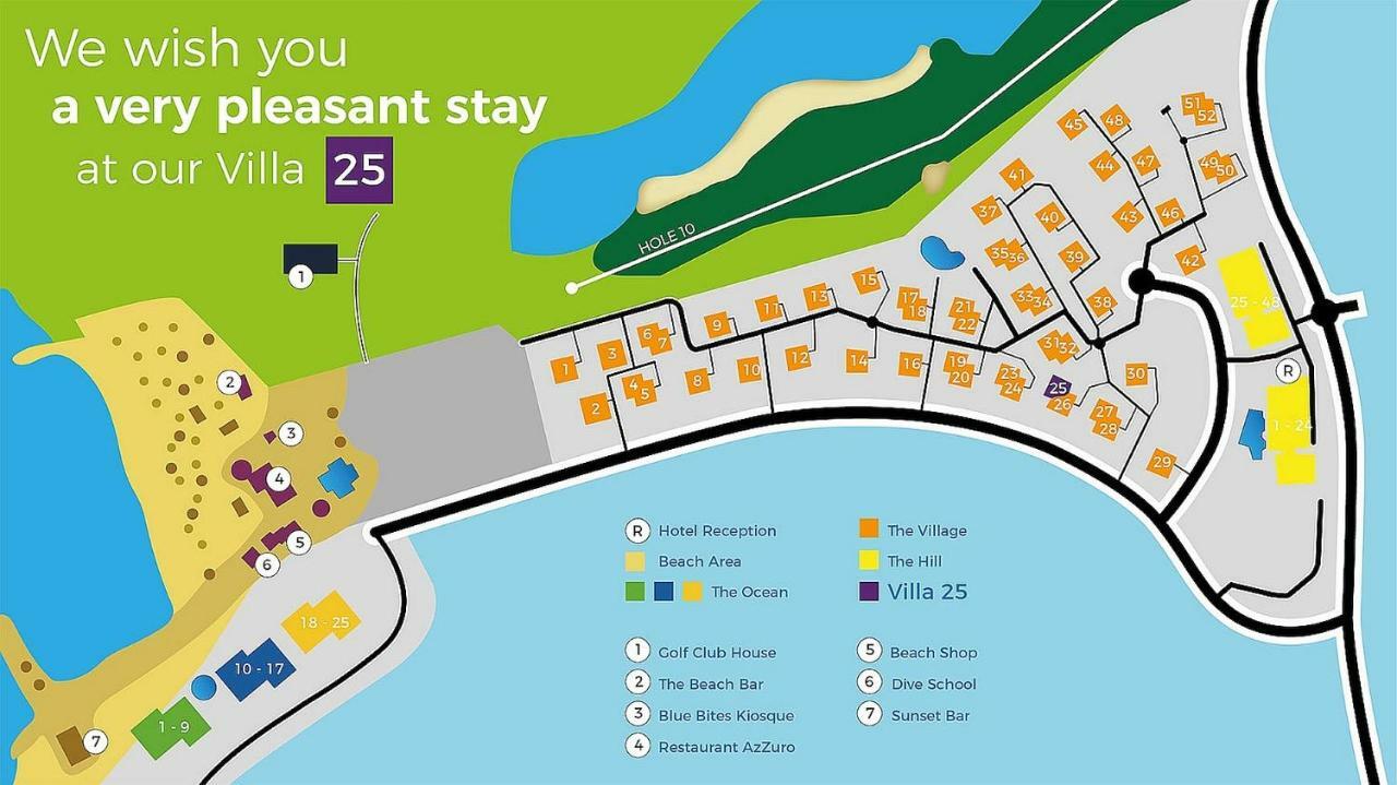 Blue Bay BEACH Villa 25 3-min beach-pool-golf Esterno foto